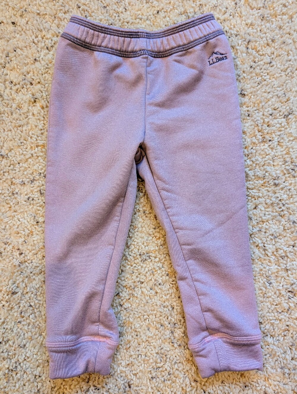 L.L. Bean Girls Lavender Fleece Legging